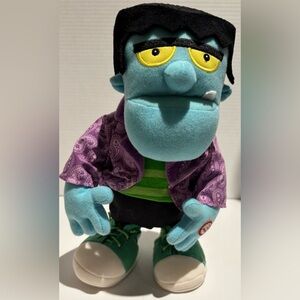 Hallmark Frankenstein Plush with Purple and Green Accents
